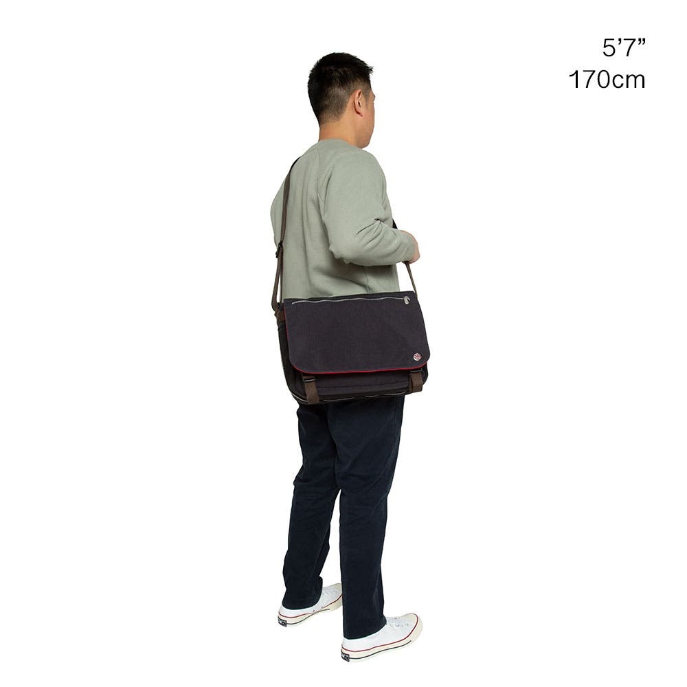 Token Waxed Nylon Whitehall 15" Laptop Bag, Alternate, color, Black