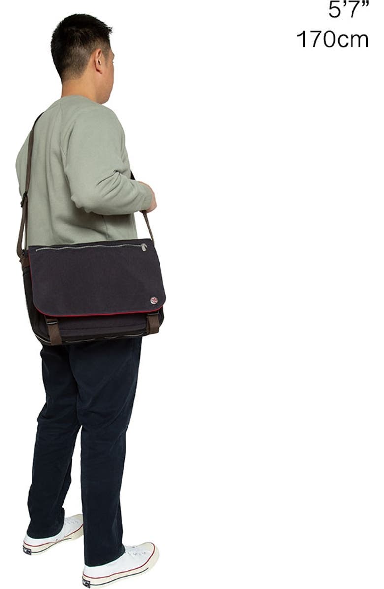 Token Waxed Nylon Whitehall 15" Laptop Bag, Alternate, color, Black