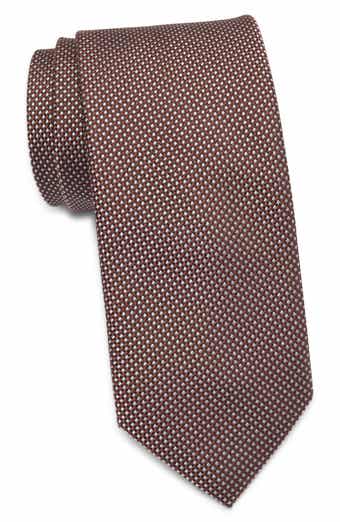 Nordstrom Crandon Micro Jacquard Organic Cotton & Cashmere Tie