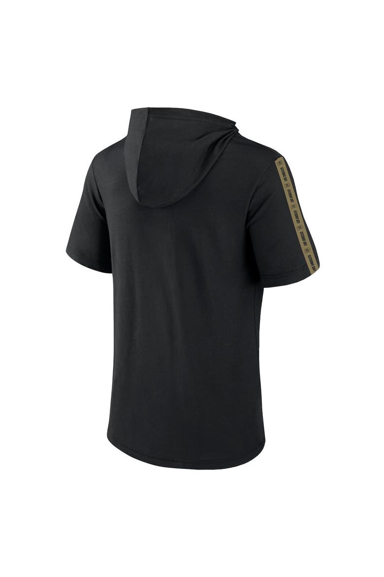 Men's Fanatics Branded Black LAFC Definitive Victory Short-Sleeved Pullover Hoodie, Alternate, color, Black