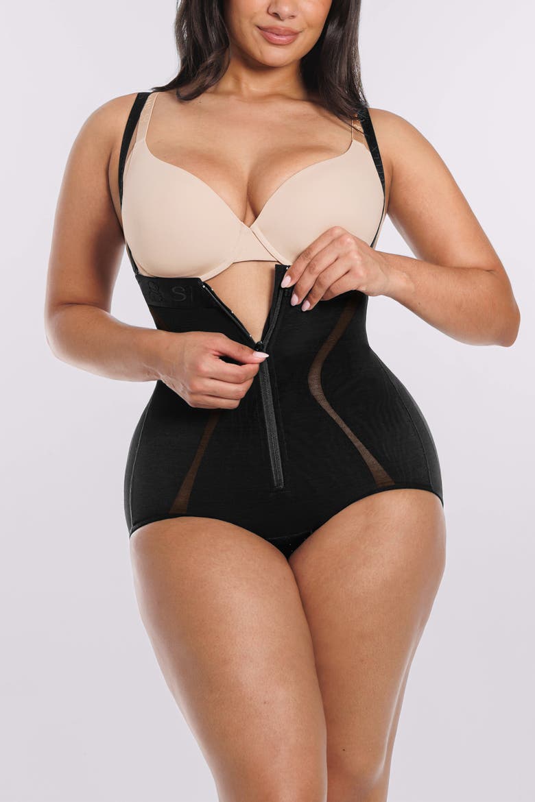 Curve Code Airy Comfy Smoothing Brief, Alternate, color, Black