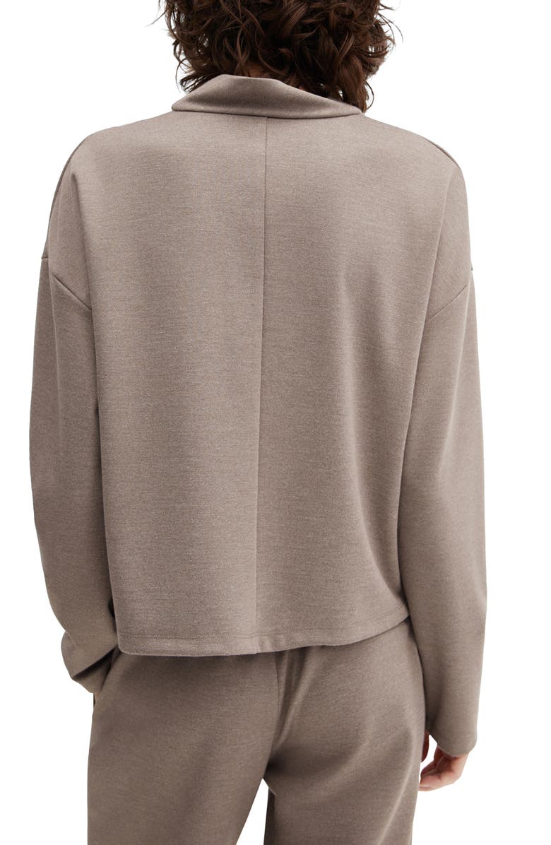 MANGO Mock Neck Sweatshirt, Alternate, color, 