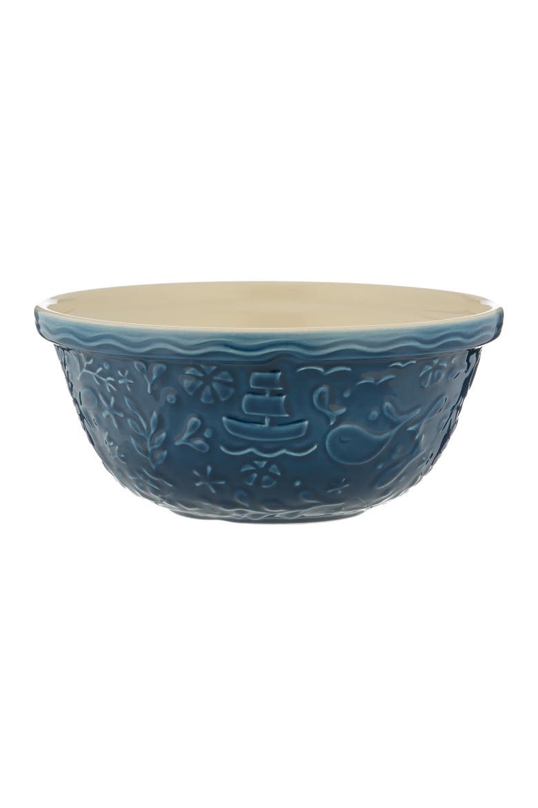 Nautical Collection Boat Size 12 Mixing Bowl, 4.25 Quart, Main, color, Blue
