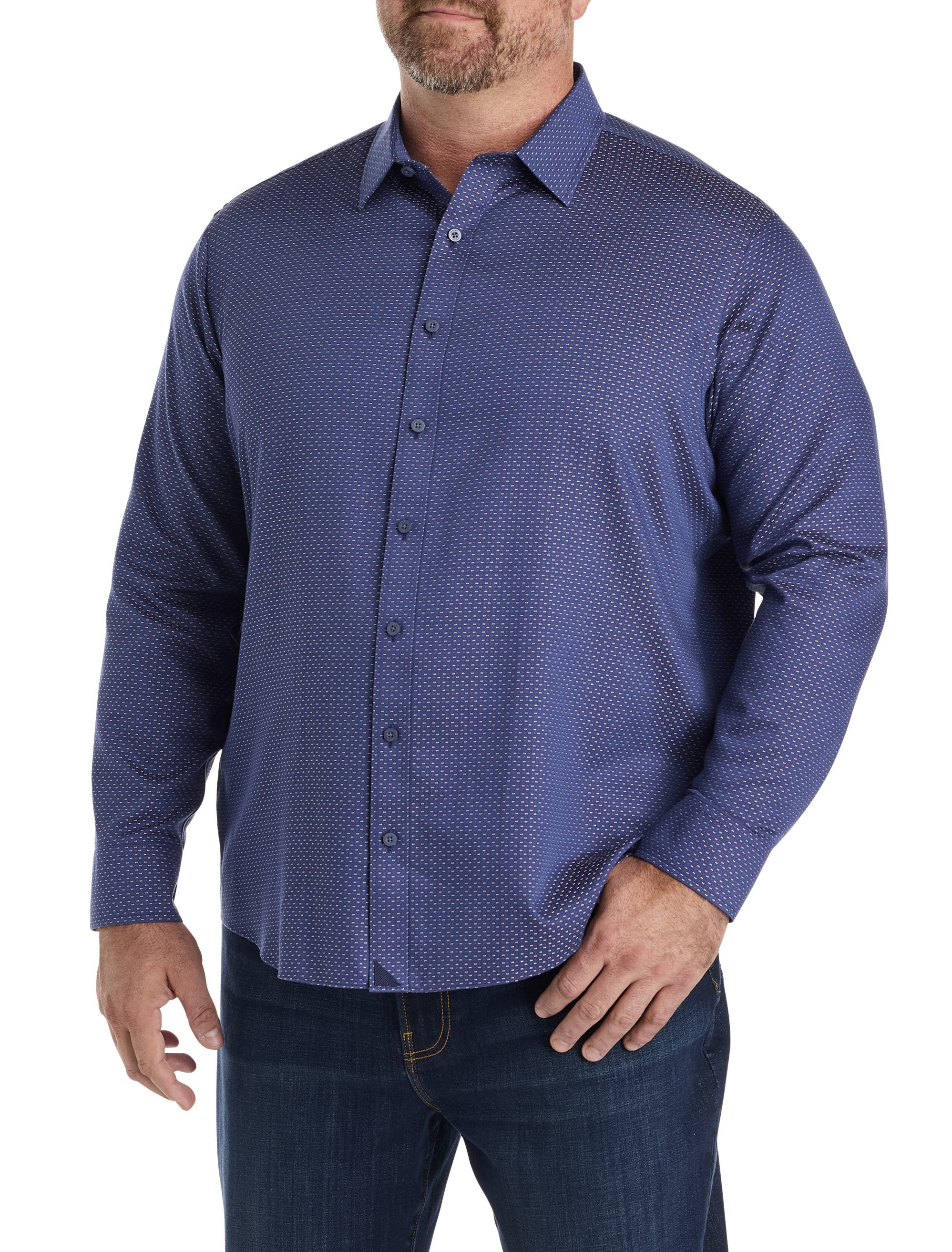 Untuckit Fit by Dxl Big & Tall Rigby Sport Shirt (Men) | Nordstrom
