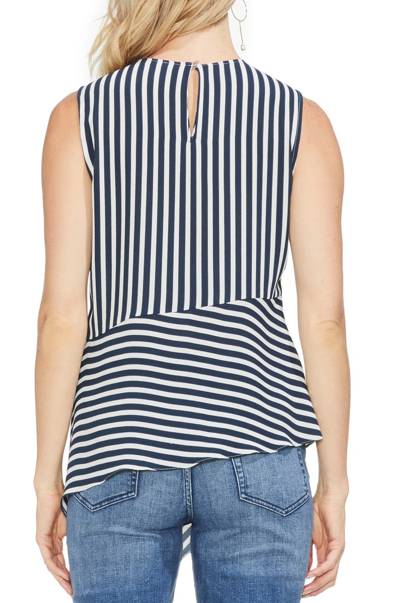 Vince Camuto Asymmetrical Drape Hem Top, Alternate, color, 