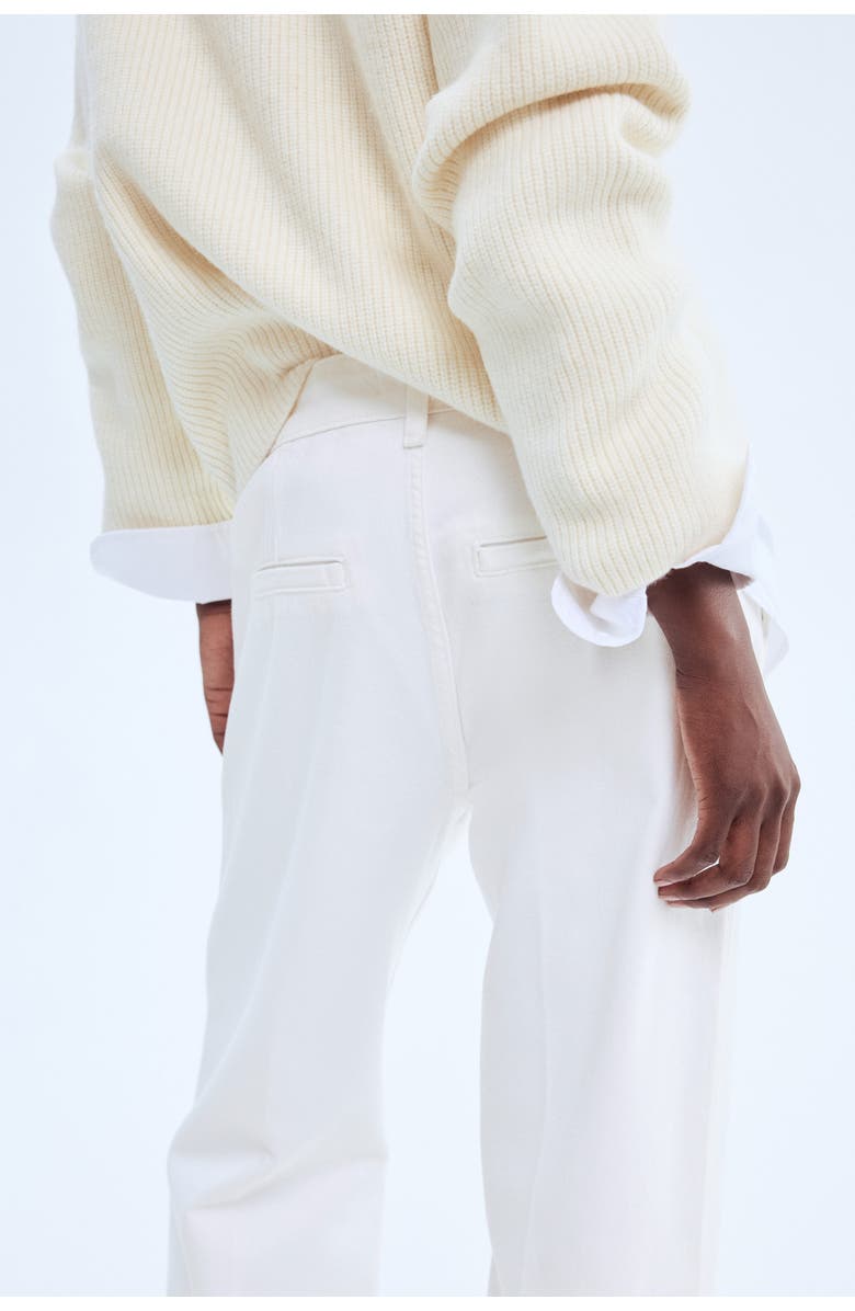 H&M Wide High Jeans, Alternate, color, White