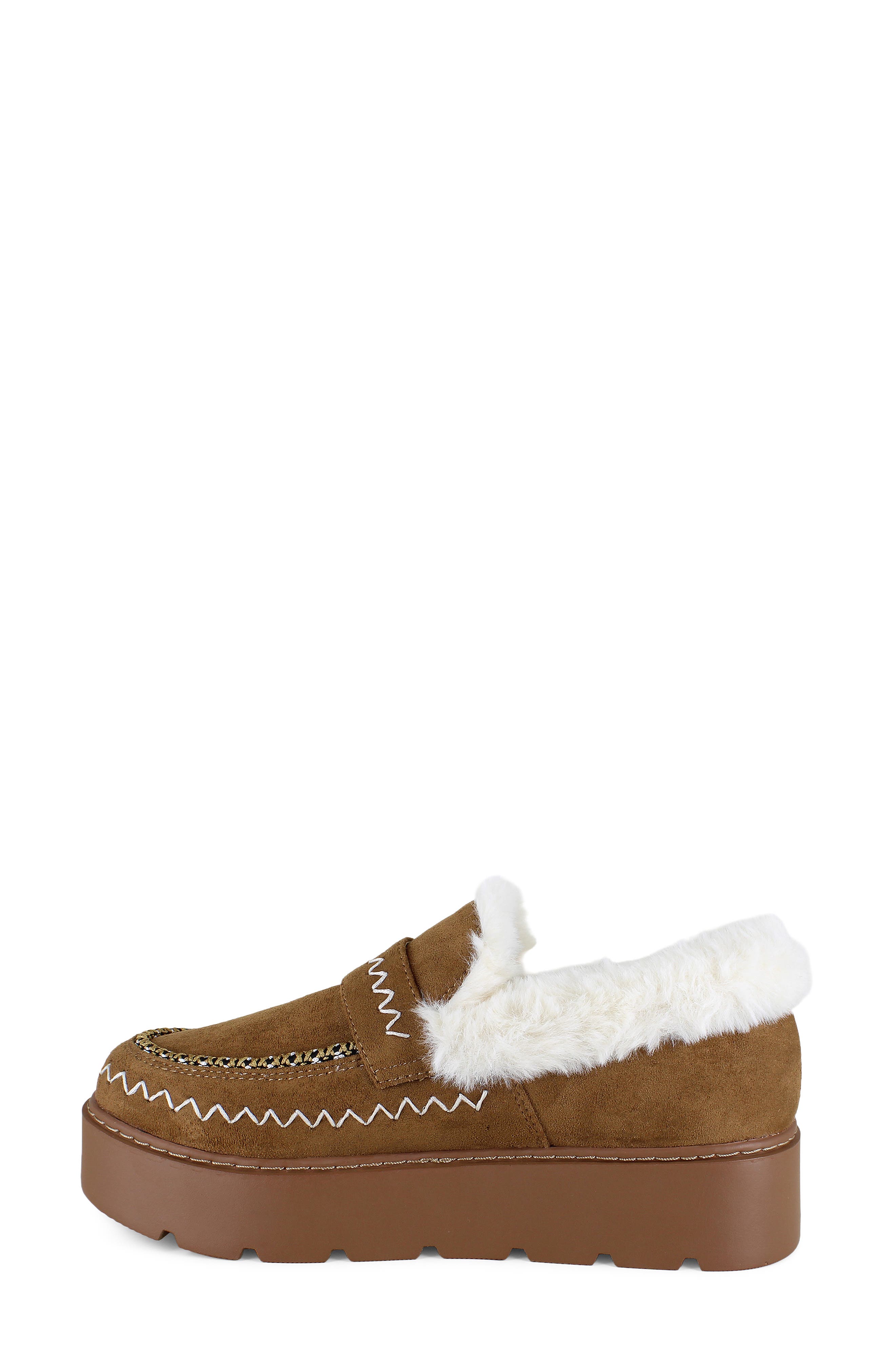 Snoh Moccasin Slipper, Alternate, color, CHESTNUT