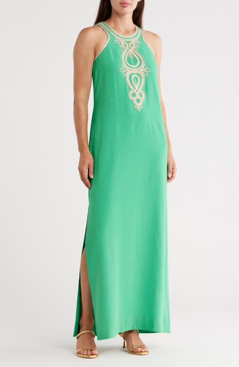 Taylane Embroidered Maxi Dress