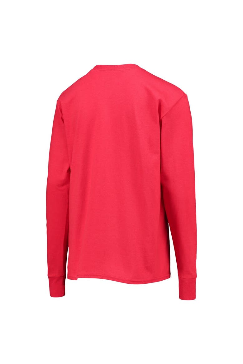 Youth Champion Red Houston Cougars Basketball Long Sleeve T-Shirt, Alternate, color, Red