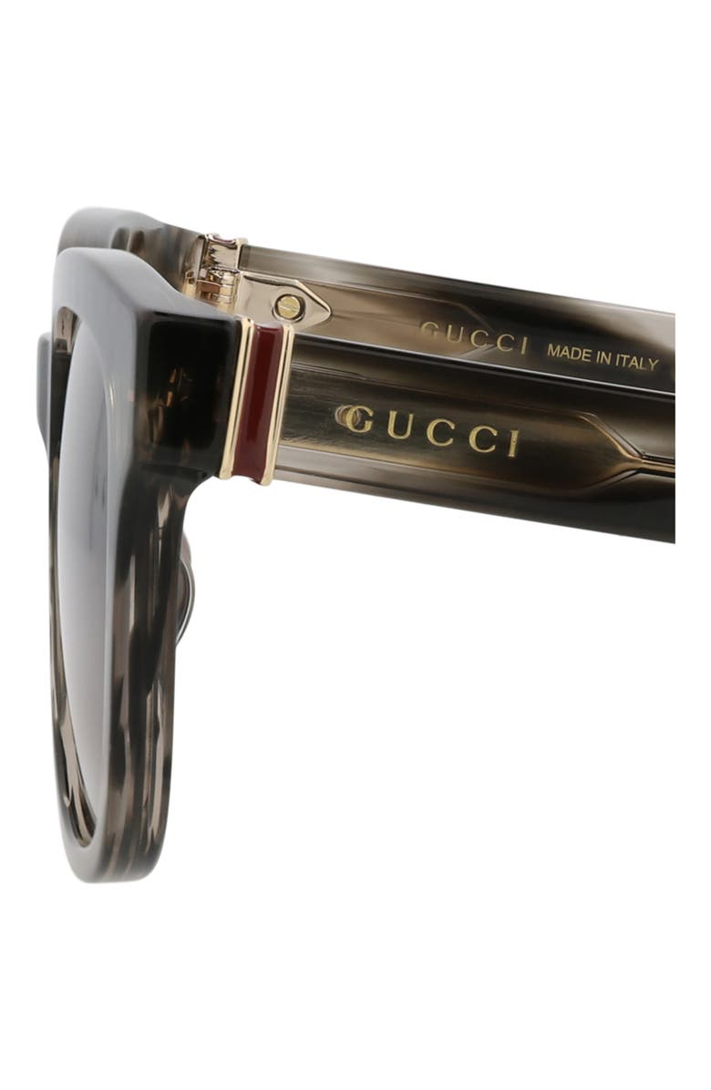 Gucci 54mm Square Sunglasses, Alternate, color, Havana Brown