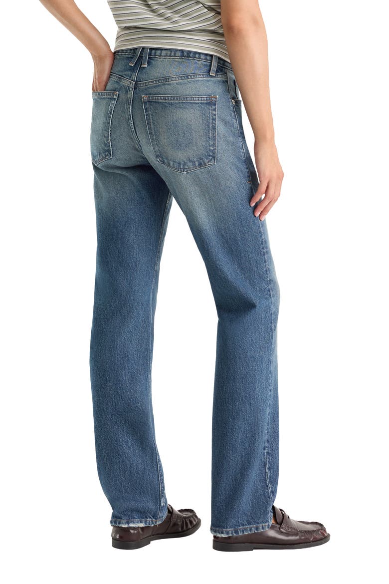 Mid Rise Straight Leg Jeans, Alternate, color, INDIGO1282