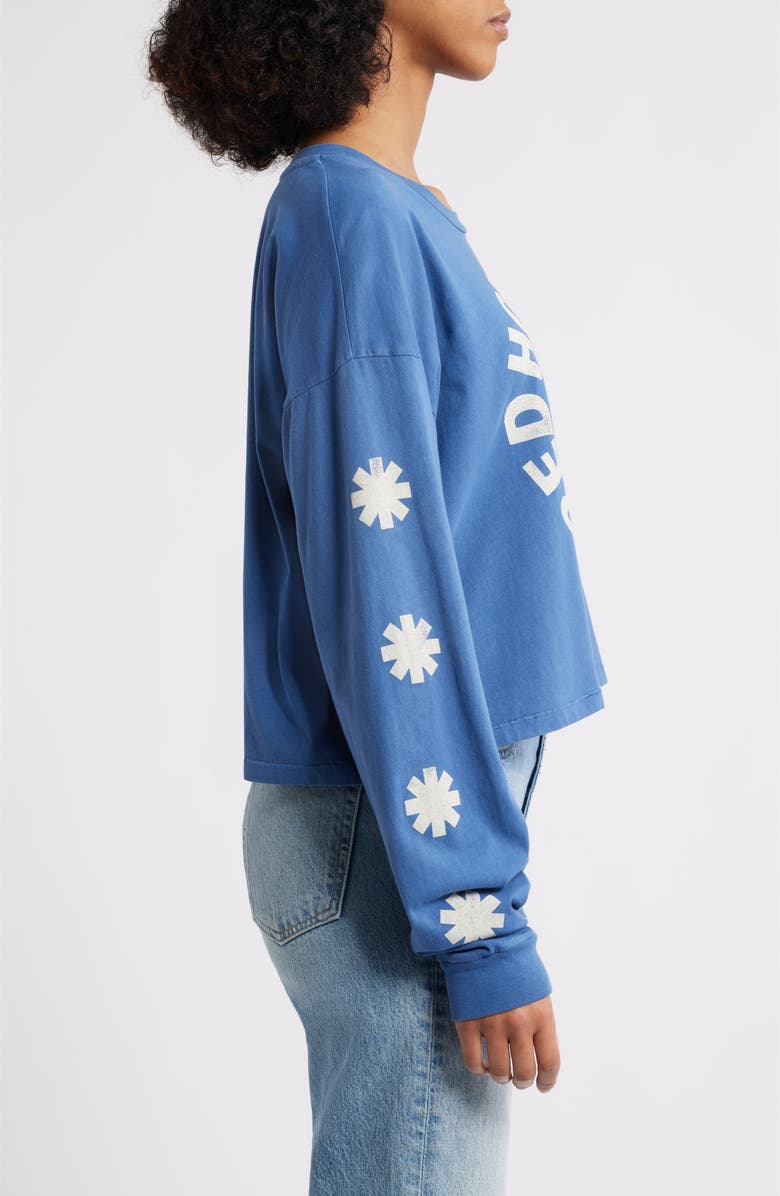 Daydreamer Red Hot Chili Peppers Long Sleeve Cotton Graphic T-Shirt, Alternate, color, Denim