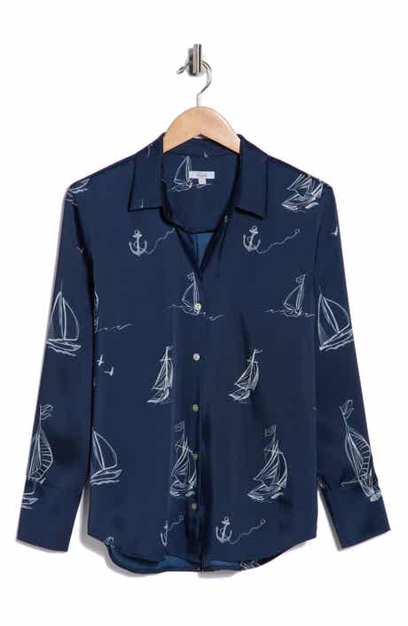 Rails Ledger Sailboat Button-Up Shirt