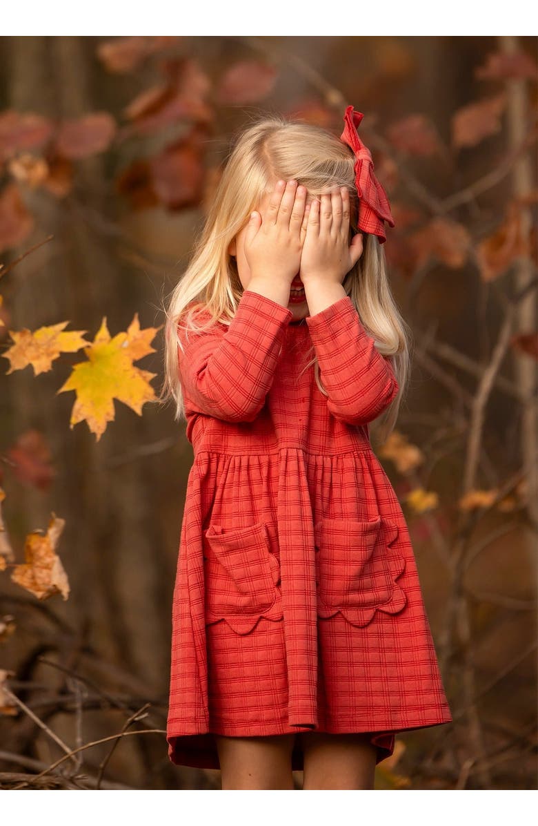 Mabel + Honey Mabel and Honey Tea Party Red Gingham Dress for Girls., Alternate, color, Red