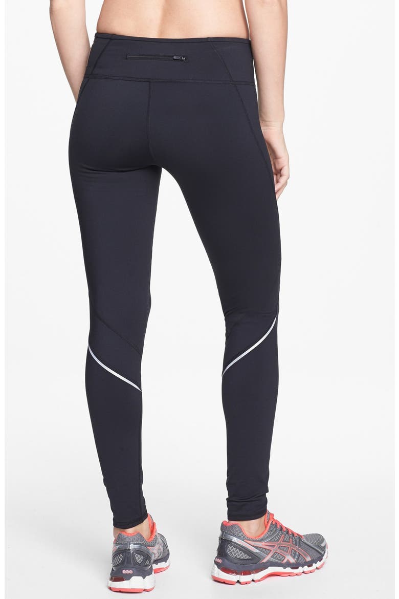 'Power Fleece' Legging, Alternate, color, BLACK