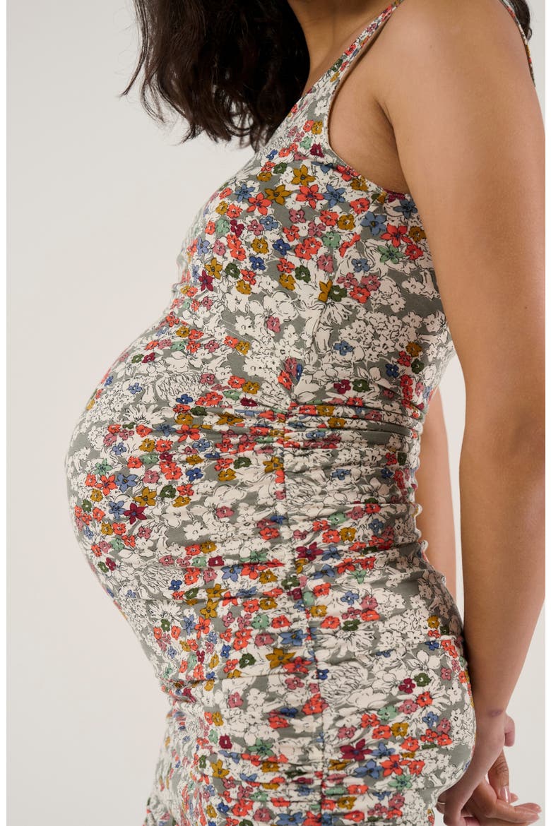 Maternity and Nursing Ruched tank dress Liberty, Alternate, color, Multicolor