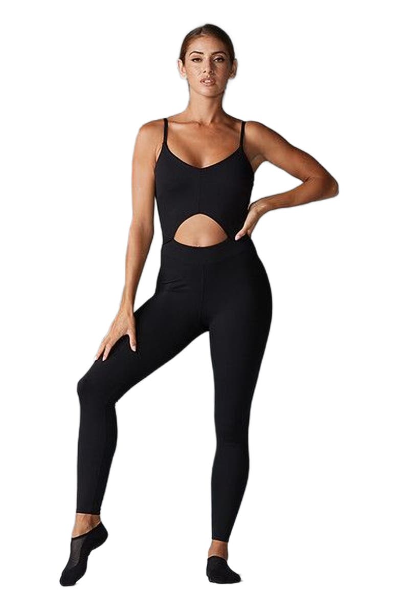 Tavi Alignment Bodysuit, Main, color, Ebony