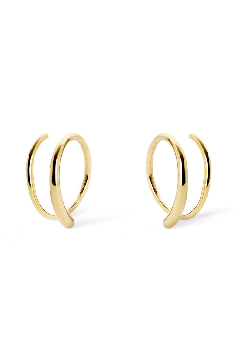 Double Hoop Earrings - Harley, Main, color, Gold