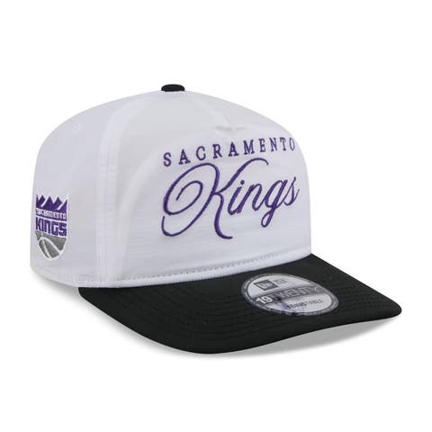 Men's New Era White/Black Sacramento Kings 2025 NBA Draft On-Stage Nylon 19TWENTY Adjustable Hat