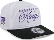 New Era Men's New Era White/Black Sacramento Kings 2025 NBA Draft On-Stage Nylon 19TWENTY Adjustable Hat