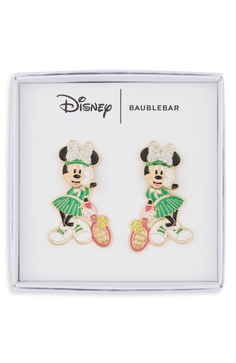 Disney Minnie Tennis Drop Earrings