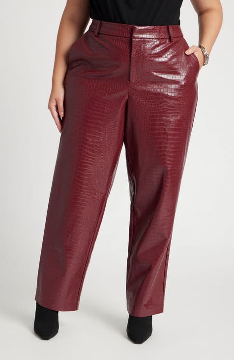 Women s Faux Leather Plus Size Pants Leggings Nordstrom