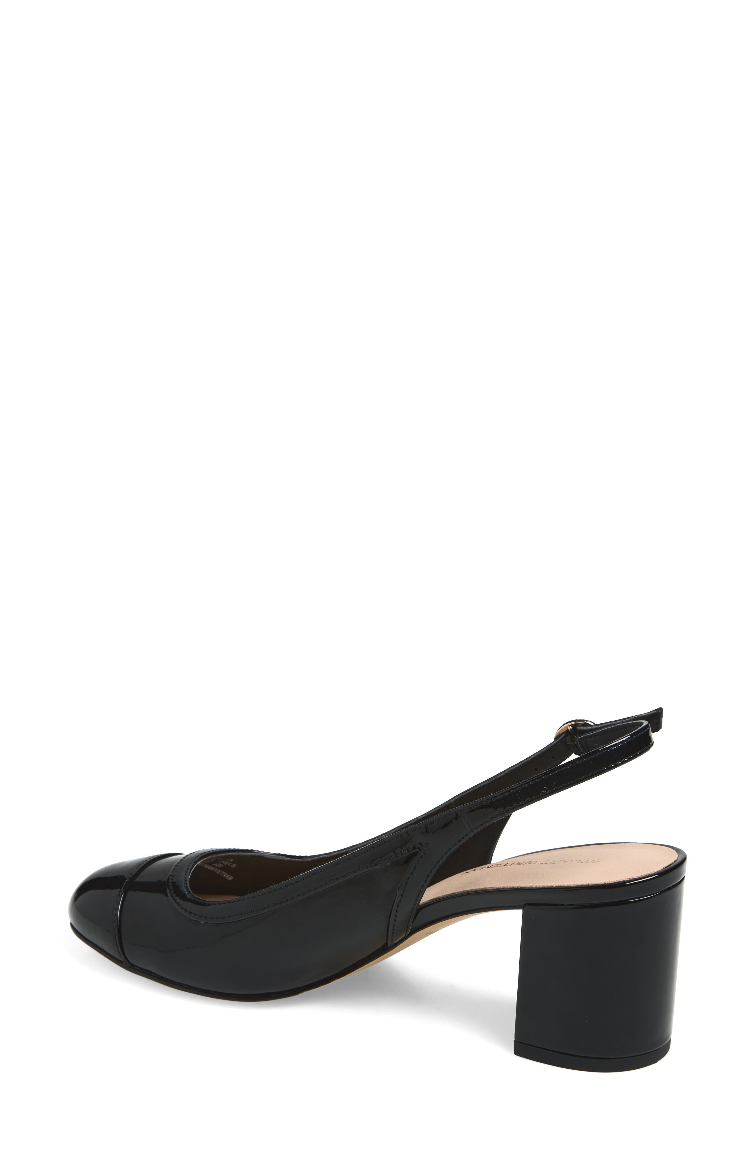 Stuart Weitzman Celina 60 Slingback Pump, Alternate, color, Black
