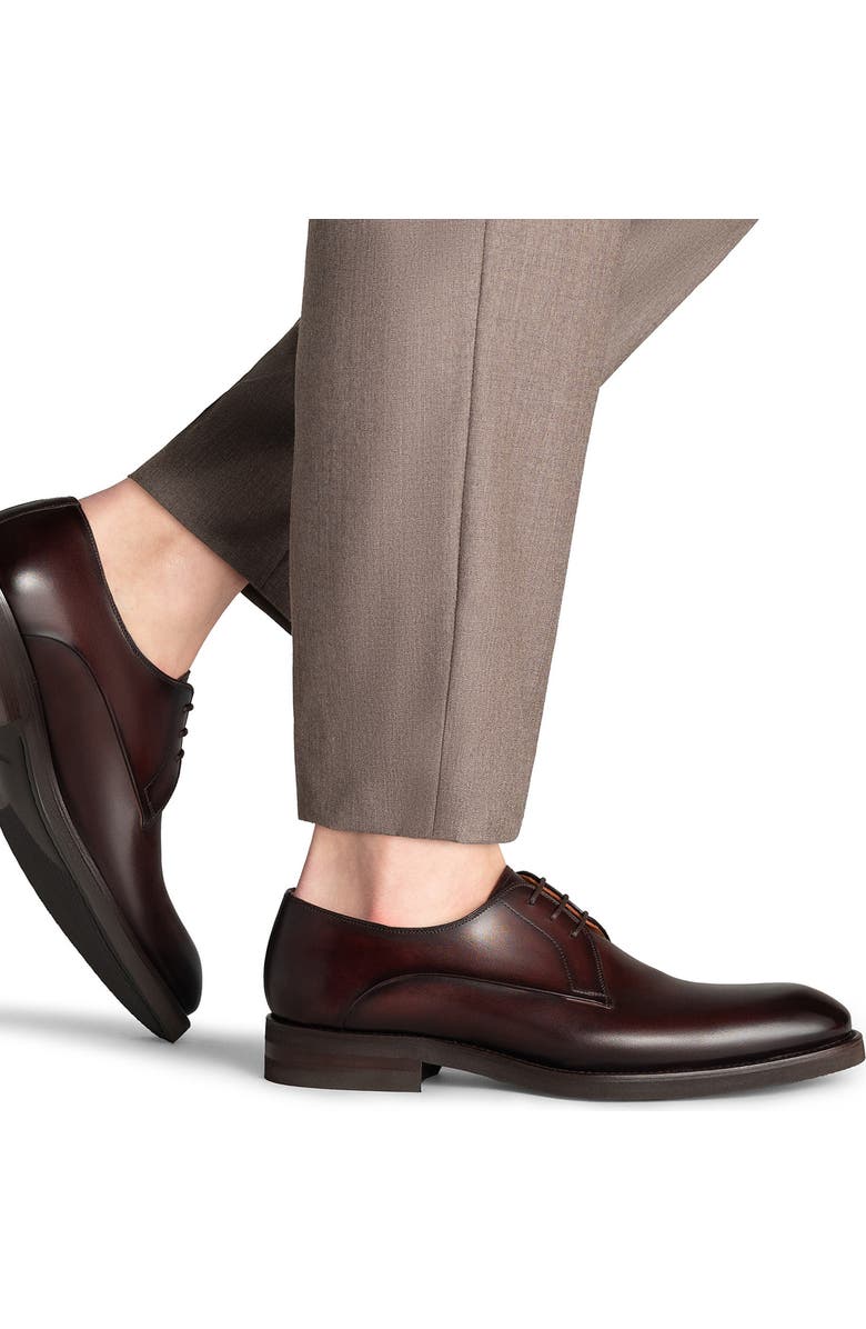 Magnanni Omero Plain Toe Derby, Alternate, color, Brown