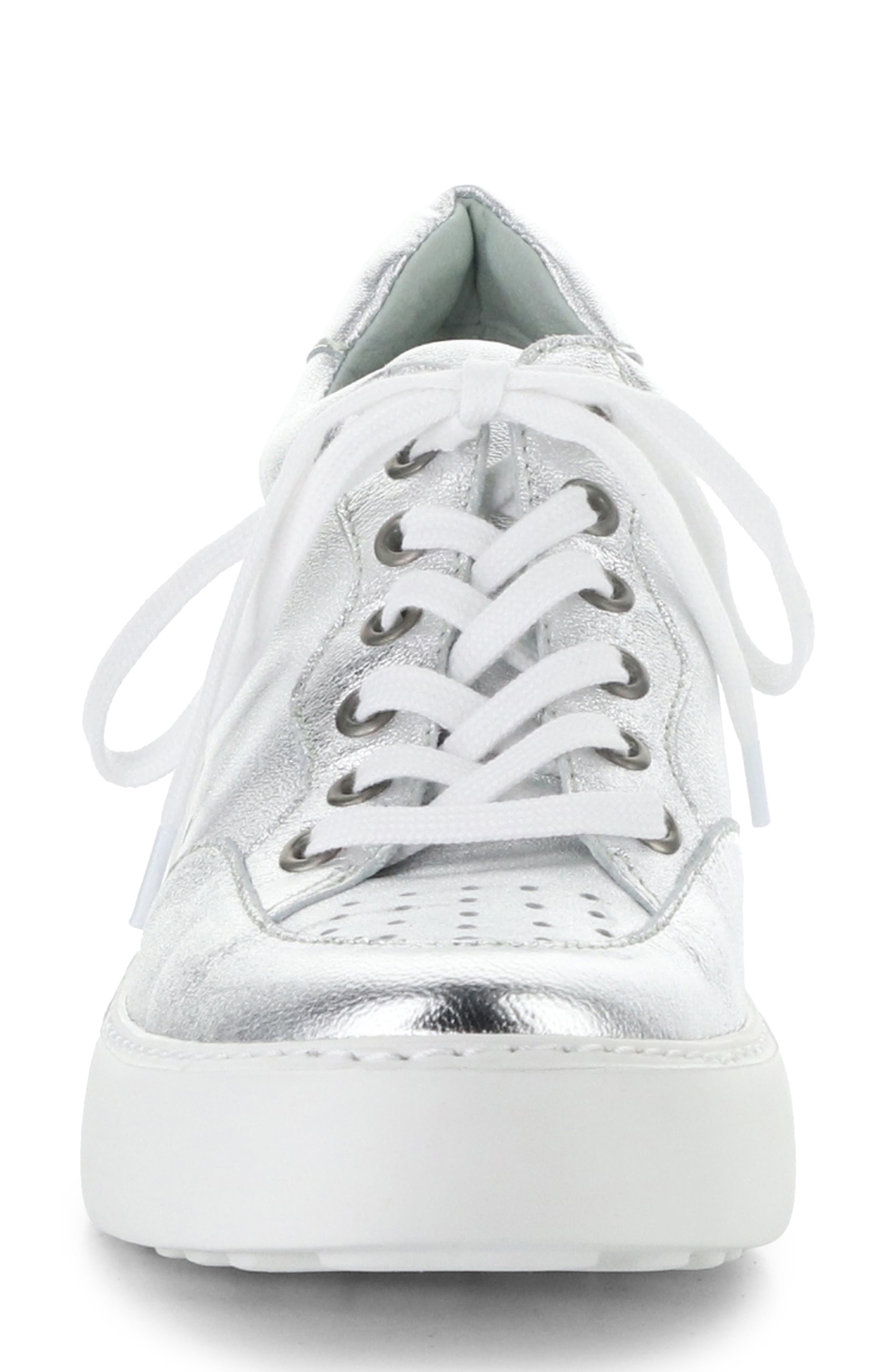 Fly London Derk Platform Wedge Sneaker, Alternate, color, 002 Silver