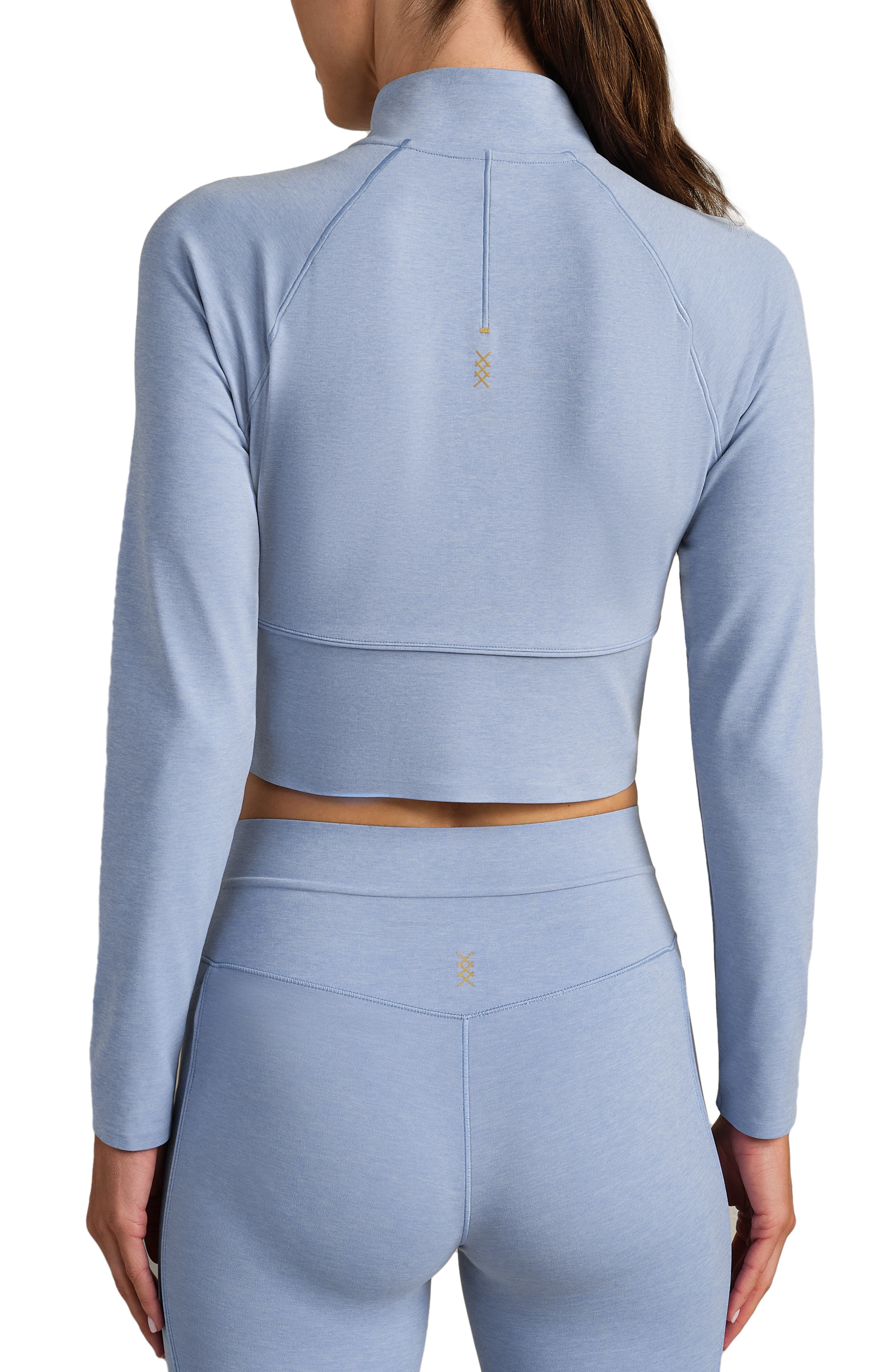 Heather Revive Crop Quarter Zip Top - image 4