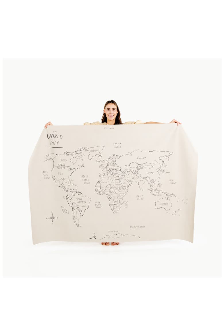 Large World Map Tapestry, Main, color, WORLD MAP
