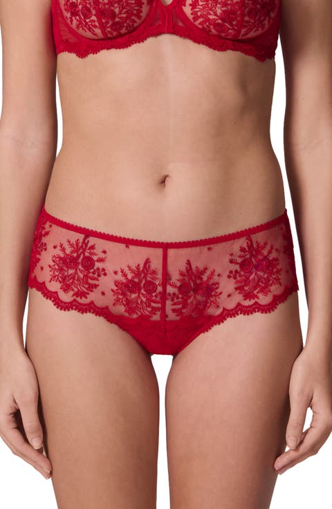 Intrigue Floral Embroidered Boyshorts