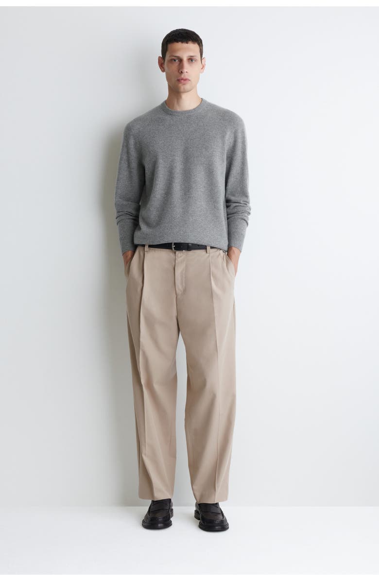COS Seamless Cashmere Crew-Neck Sweater, Alternate, color, Gray
