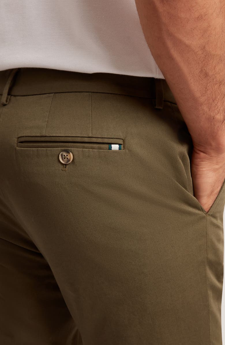 Ted Baker Howetown Stretch Cotton Chinos, Alternate, color, Khaki
