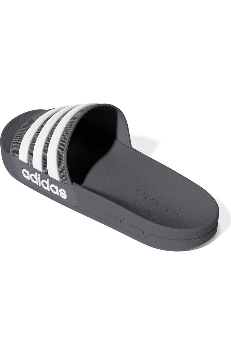 adidas Shower Slide Sandal, Alternate, color, Grethr/Ftw
