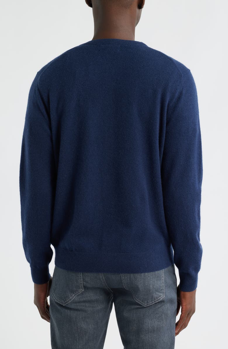 Nordstrom V-Neck Cashmere Cardigan, Alternate, color, Navy Still