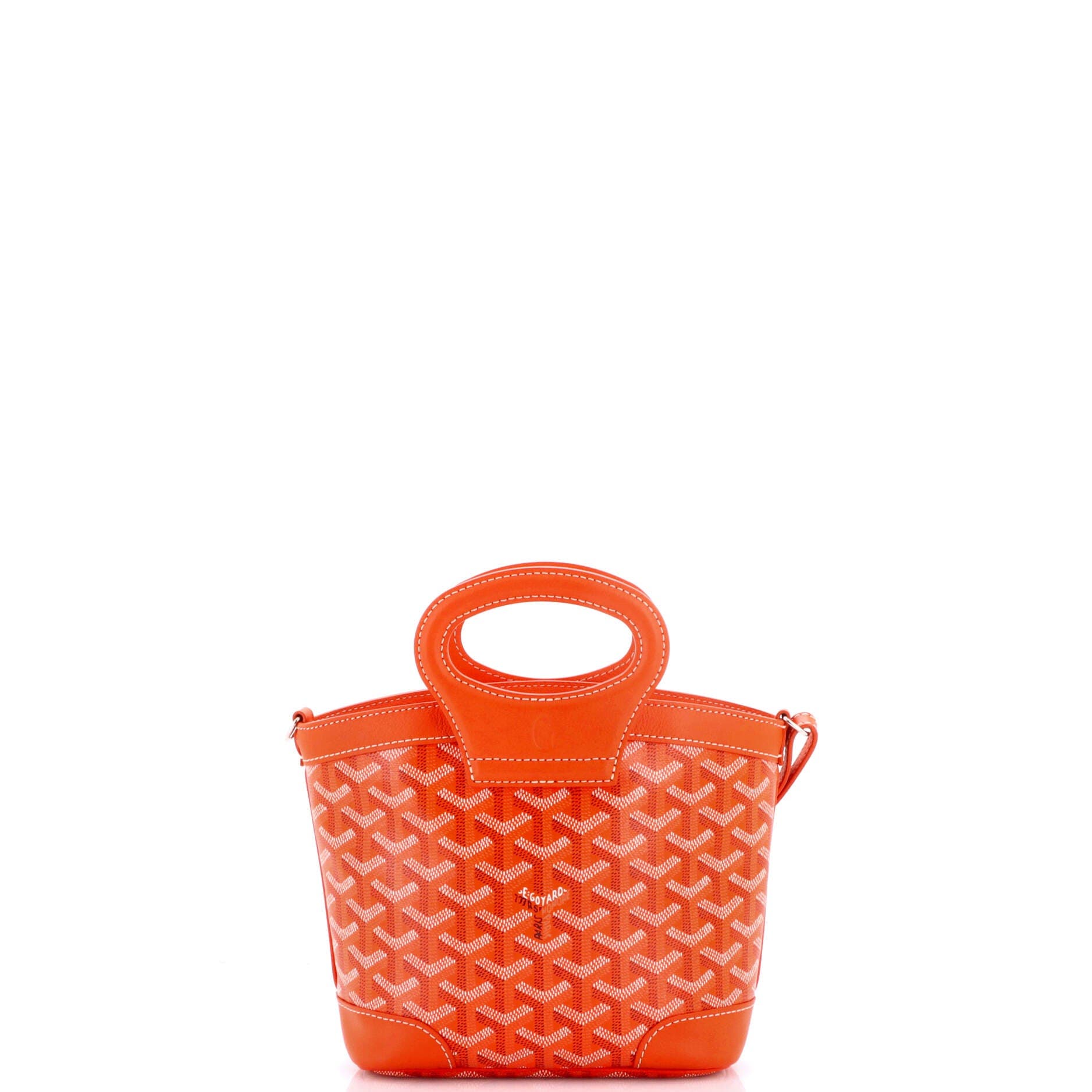 Pre-Owned Goyard Beluga Bag Coated Canvas Mini, Alternate, color, Orange