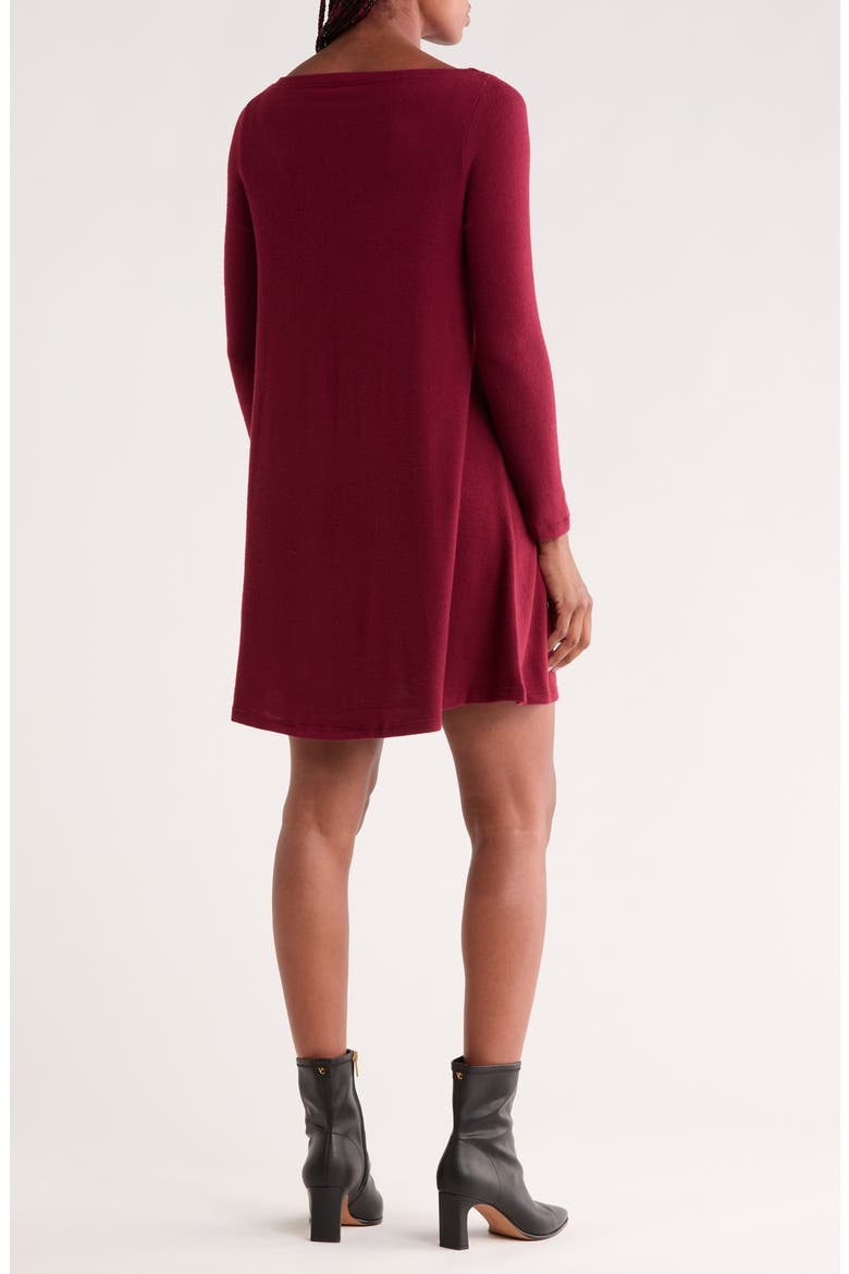 Long Sleeve Swing Dress, Alternate, color, CHILLI OIL