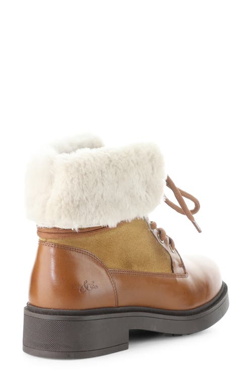 Bos. & Co. Nyssa Waterproof Genuine Shearling Boot In Brown
