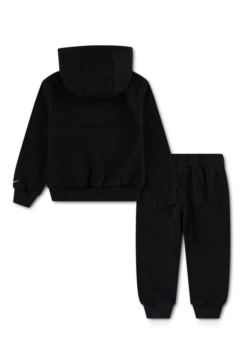 Kids' Stock Fleece Hoodie & Pants Set, Alternate, color, BLACK