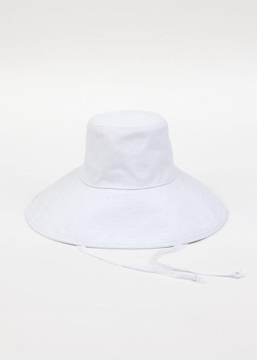 Hat Attack Livvy Canvas Sunhat In White
