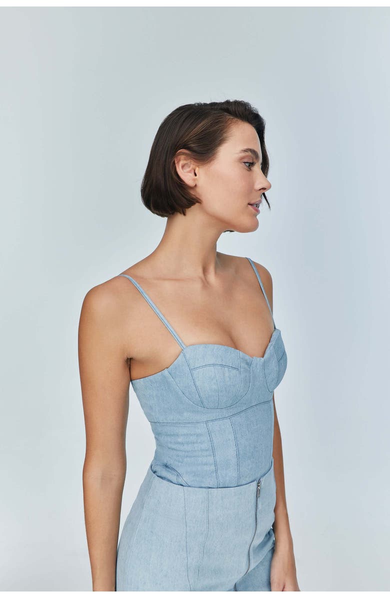 Jendue Marvel Bodysuit, Main, color, Ice Blue