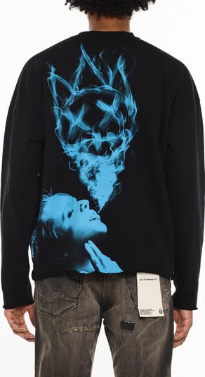 Graphic Cotton Fleece Sweatshirt