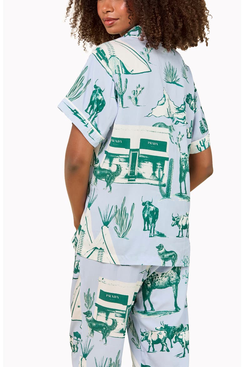 Tree Topper Sleep Shirt, Alternate, color, Light Blue