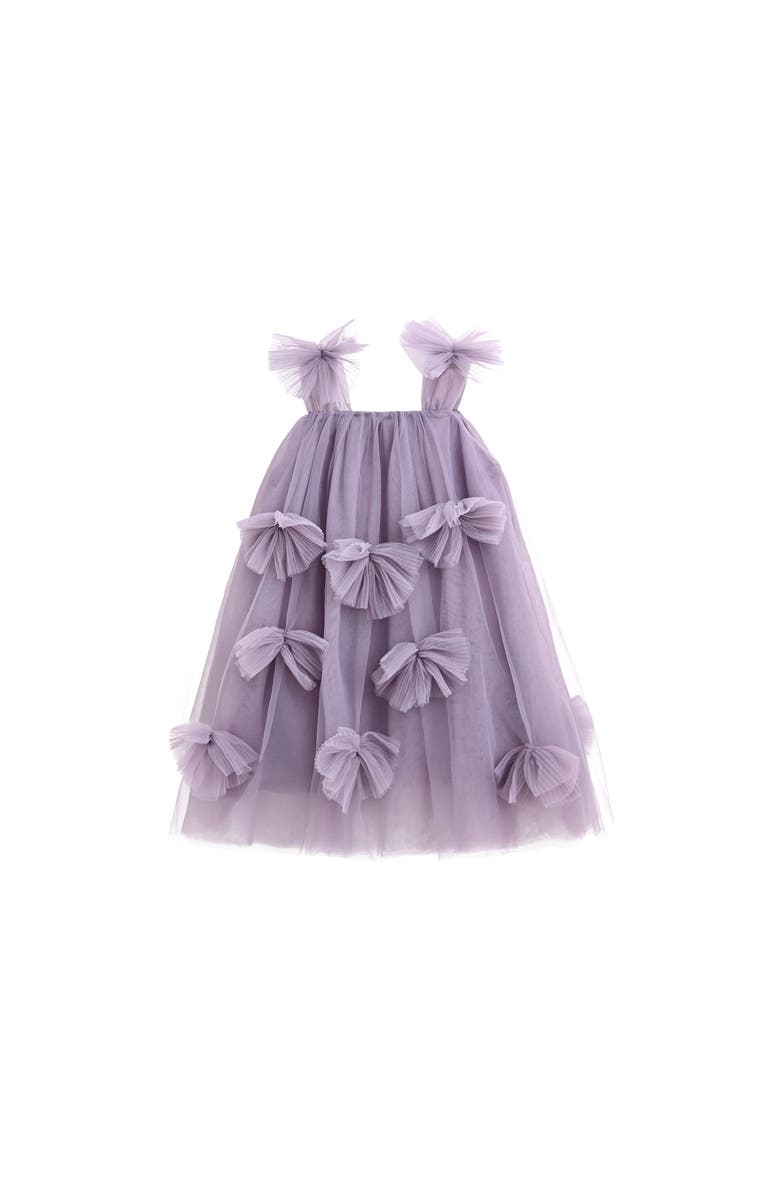Mimi Tutu Emery Sleeveless Bow Dress, Alternate, color, Purple