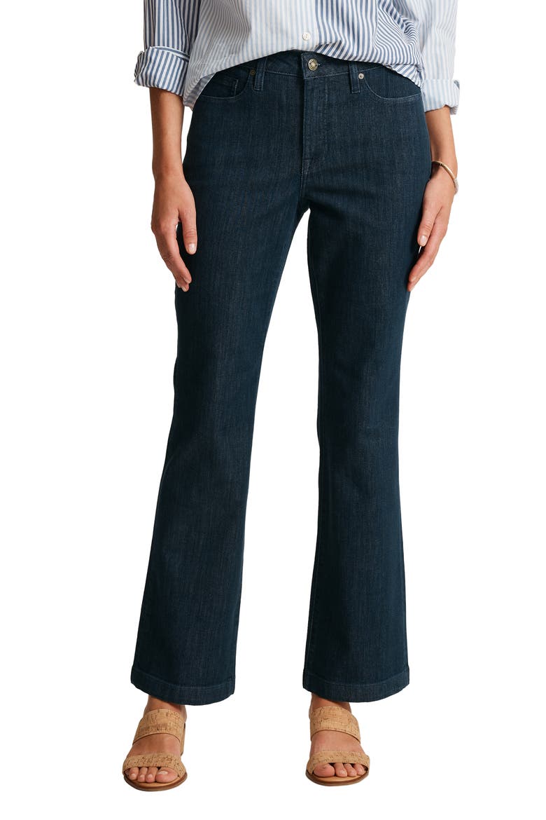 Indigo Palms Mid Rise Flare Jeans, Main, color, NAVY
