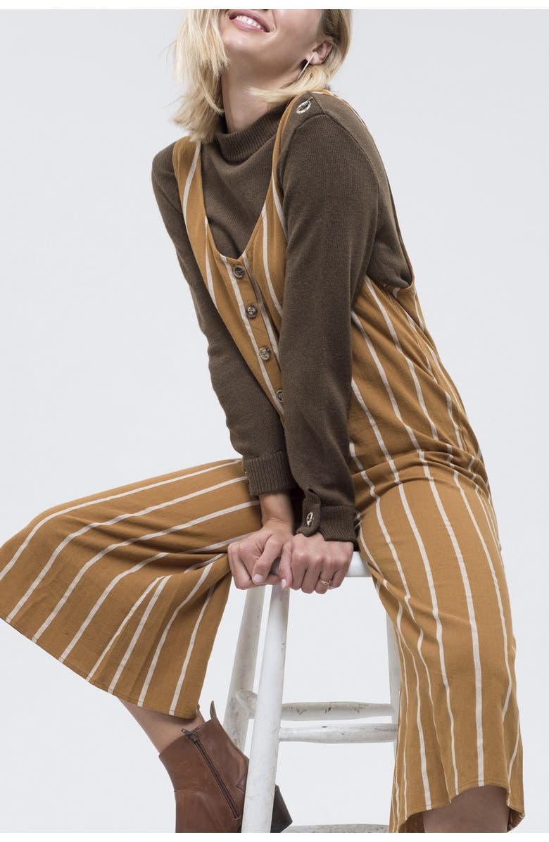 Blu Pepper Wide Leg Stripe Jumpsuit, Alternate, color, 