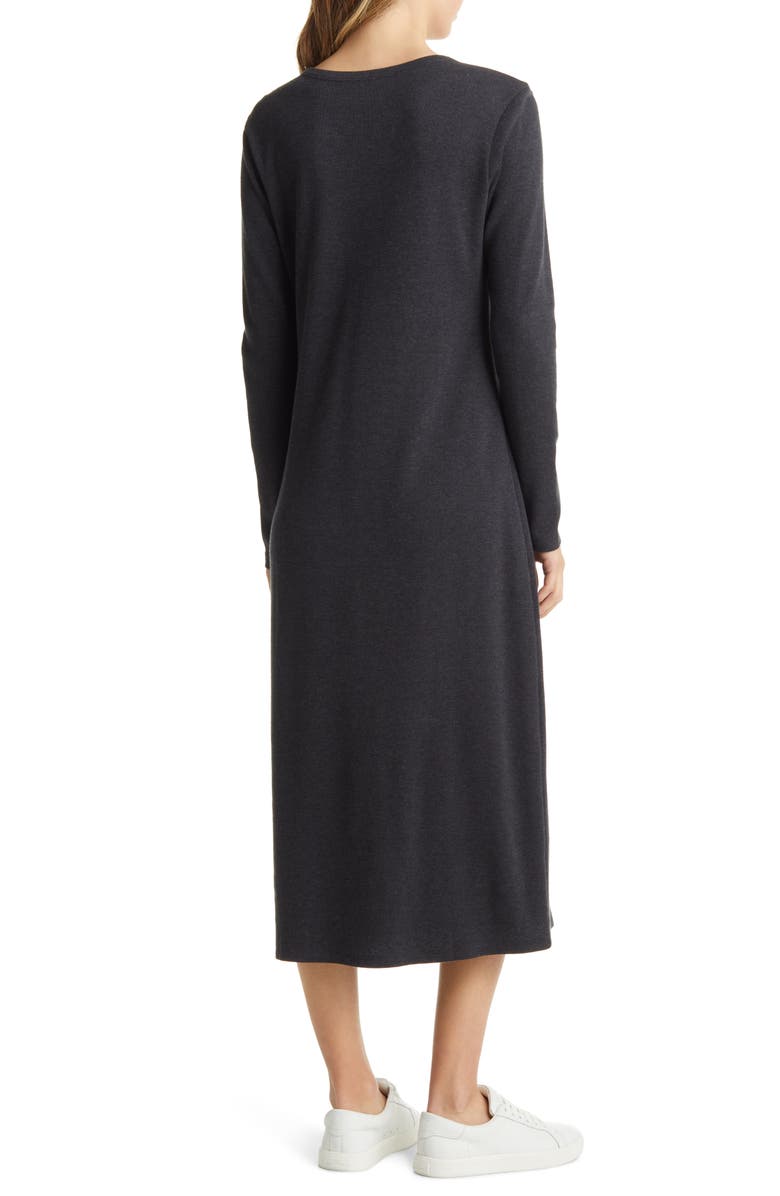Caslon<sup>®</sup> Long Sleeve Henley Dress, Alternate, color, 