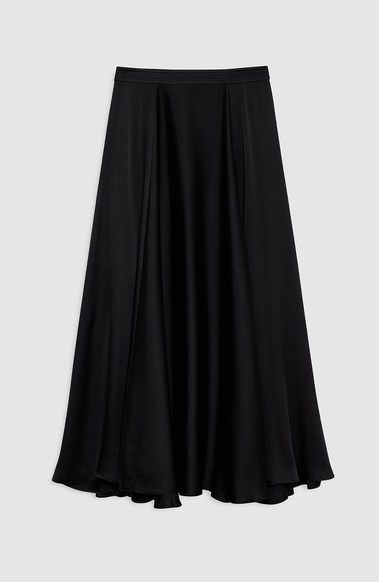 ANINE BING Christina Skirt, Alternate, color, Black