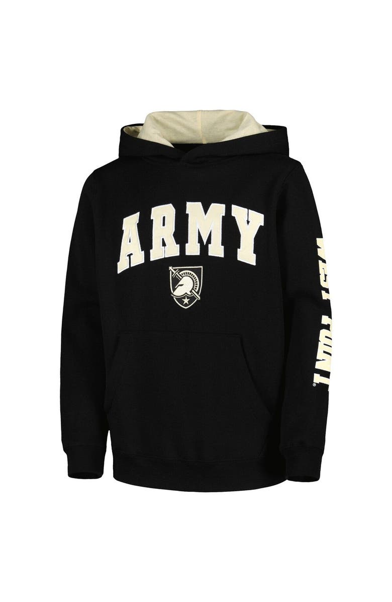 COLOSSEUM Youth Colosseum Black Army Black Knights 2-Hit Team Pullover Hoodie, Alternate, color, Black